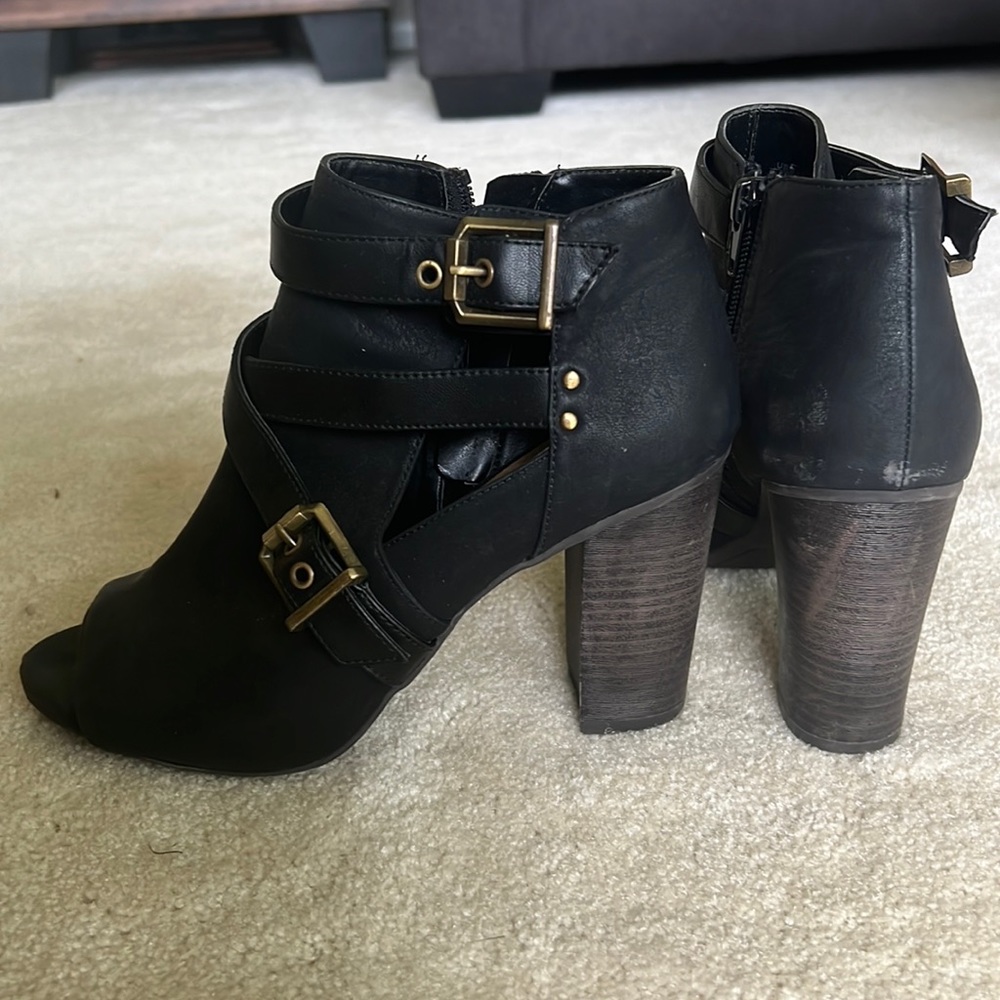 Open toe heels